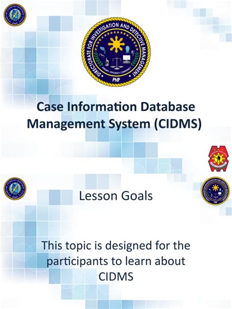 cidms|Intro To CIDMS PDF .